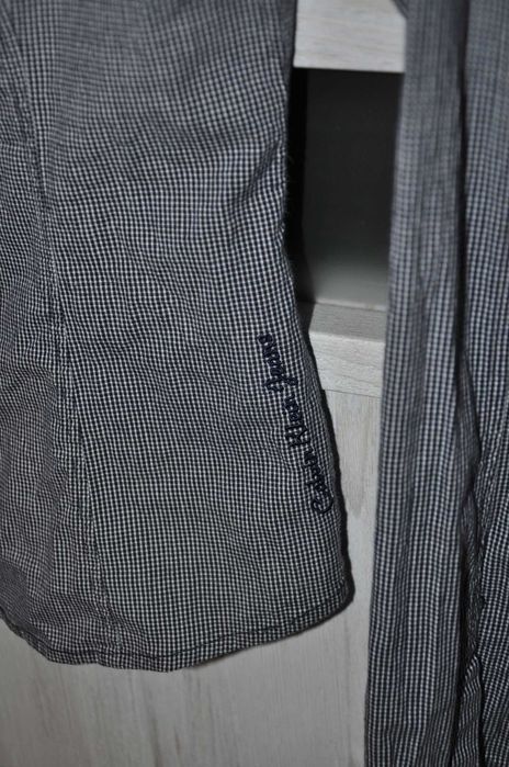 Koszula damska szara w drobną kratę Calvin Klein Jeans r. XS