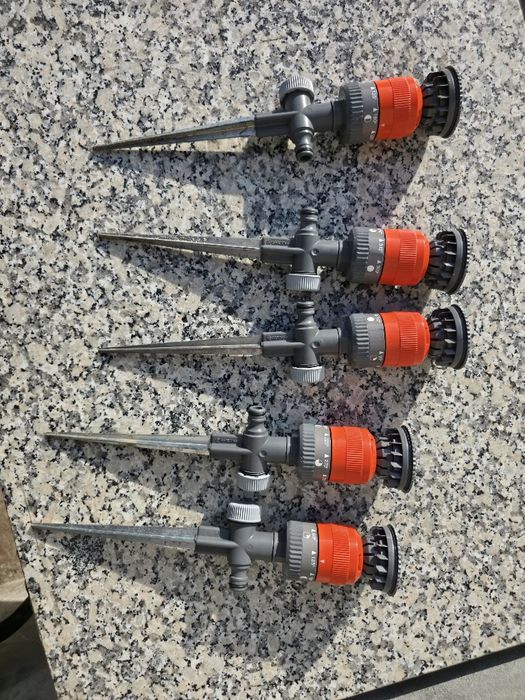 5 aspersores de rega