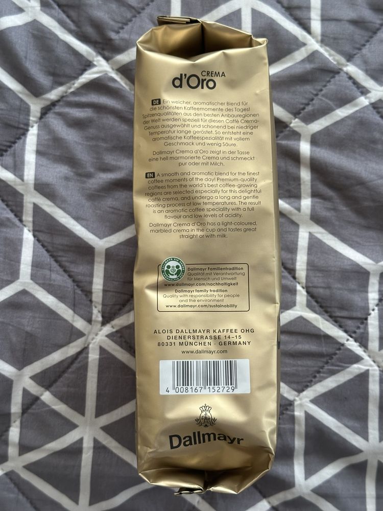 Kawa Ziarnista Dallmayr D’Oro Crema 1kg