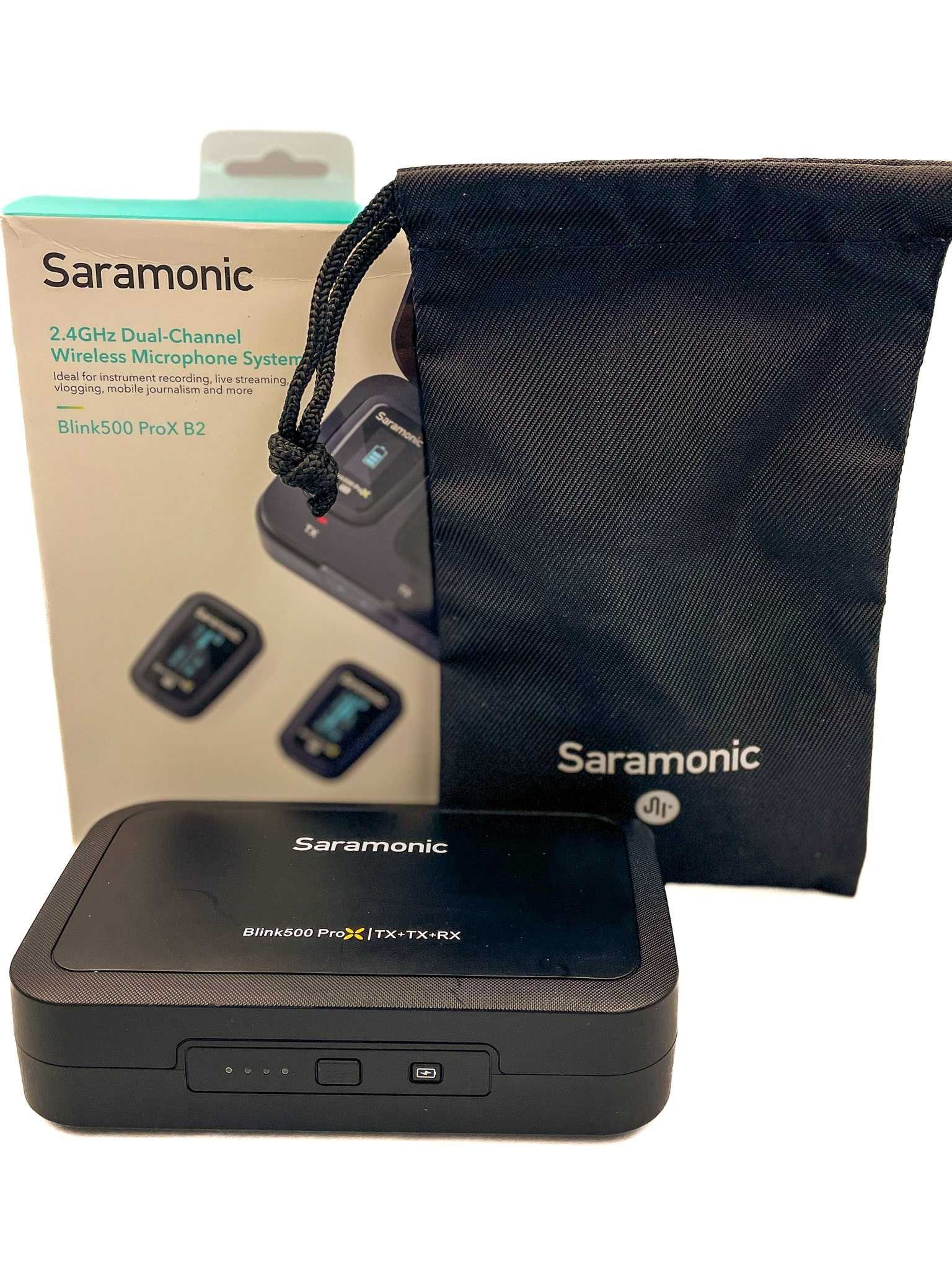 Mikrofony bezprzewodowe Saramonic Blink500 PROX B2 (RX + 2X TX)