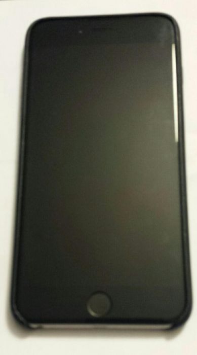 Capa azul em pele original para iphone 6 plus