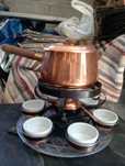 Fondue em cobre made in Portugal