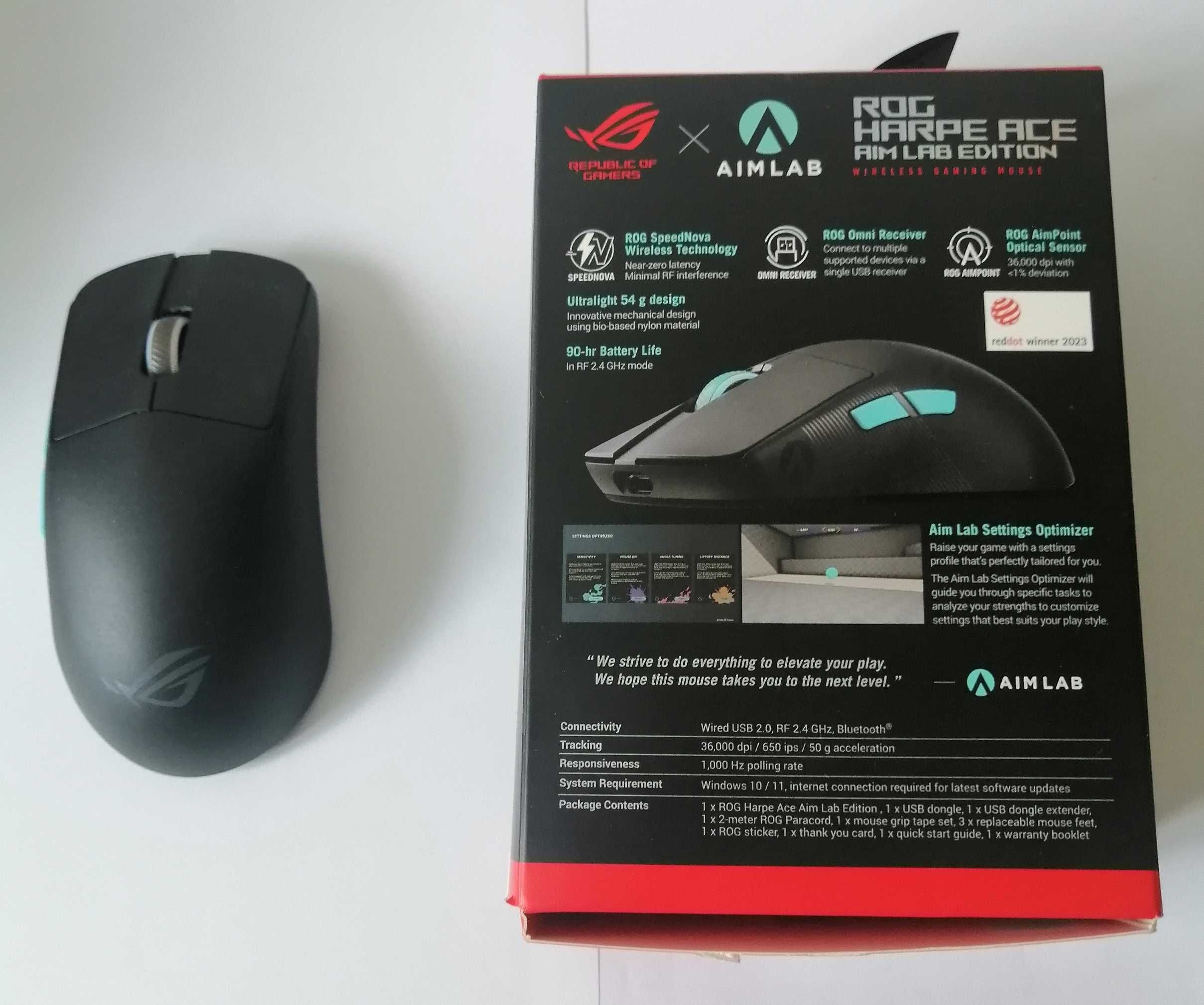 Mysz ASUS ROG Harpe Ace Aim Lab Edition - Okazja!