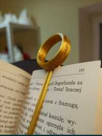 Zakładka książki władca pierścieni Tolkien pierścień
