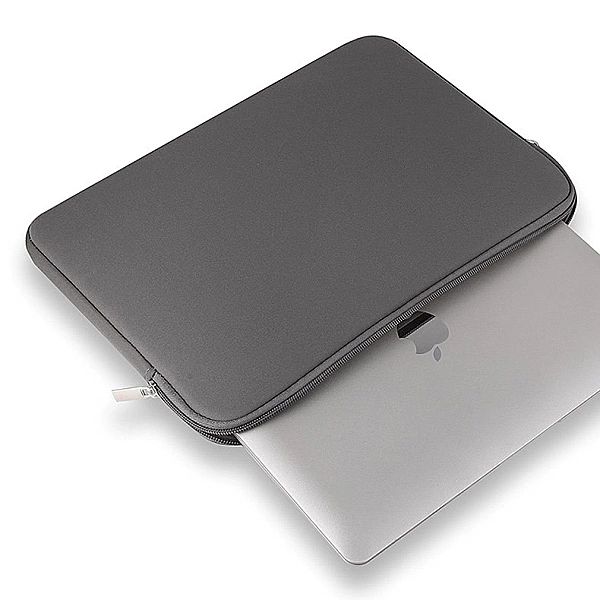 Szara torba na laptopa 15,6'' organizer etui wsuwka na komputer tablet