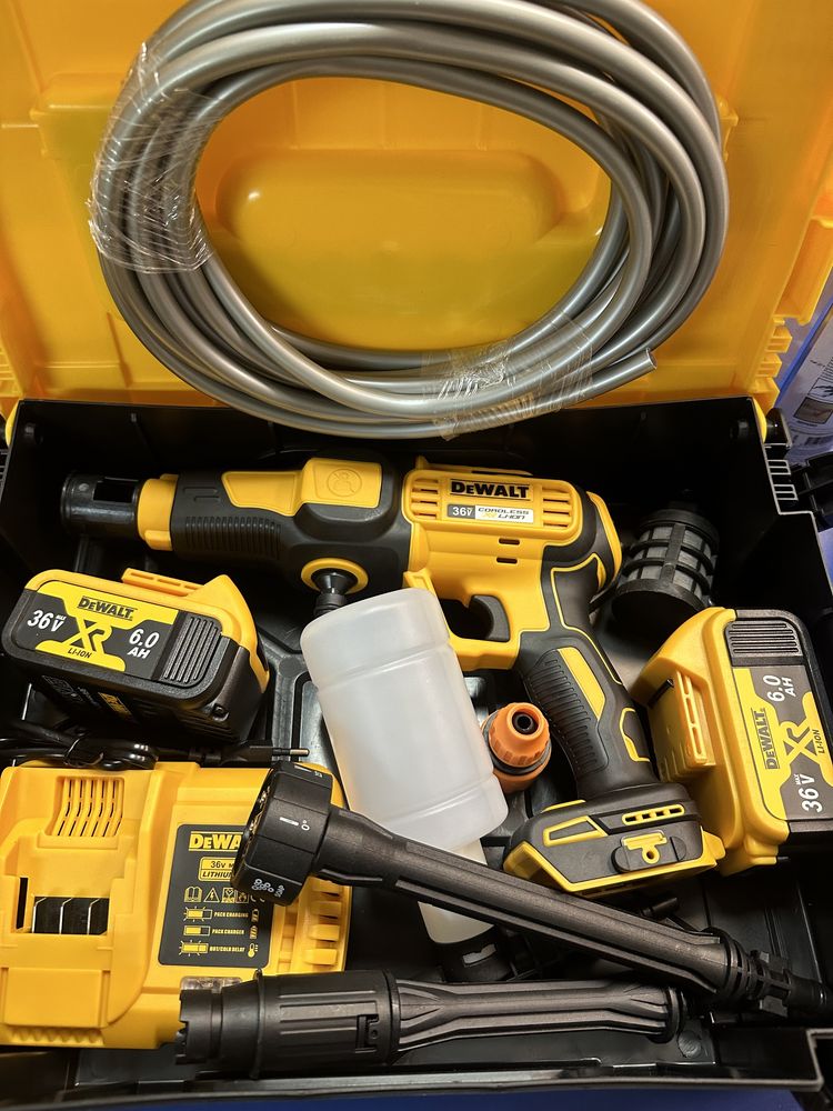 Минимойка аккумуляторная Dewalt DXR 911, 36 в, 6 Ач, 2 аккум, кейс
