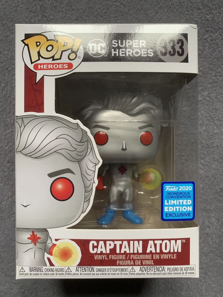 Funko POP Captain Atom 333 Exclusive Limited Edition 2020 Super Heroes