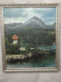 Картина антиквариат Карпатский пейзаж