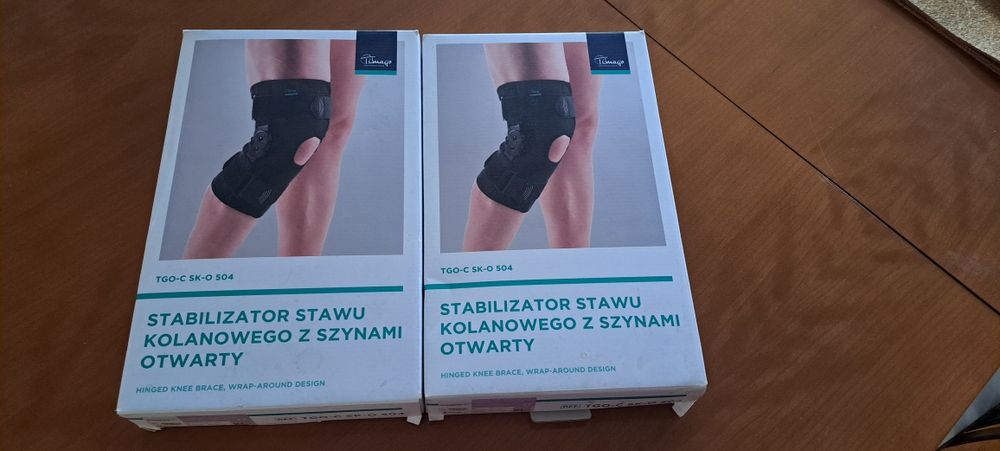 Stabilizator stawu skokowego z szynami otwarty