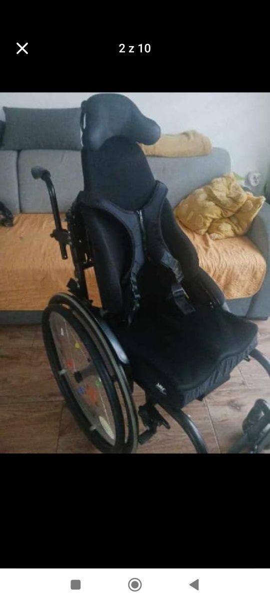 Wózek inwalidzki  dziecięcy Argon 2. z siedziskiem JAY EASY VISCO i sp