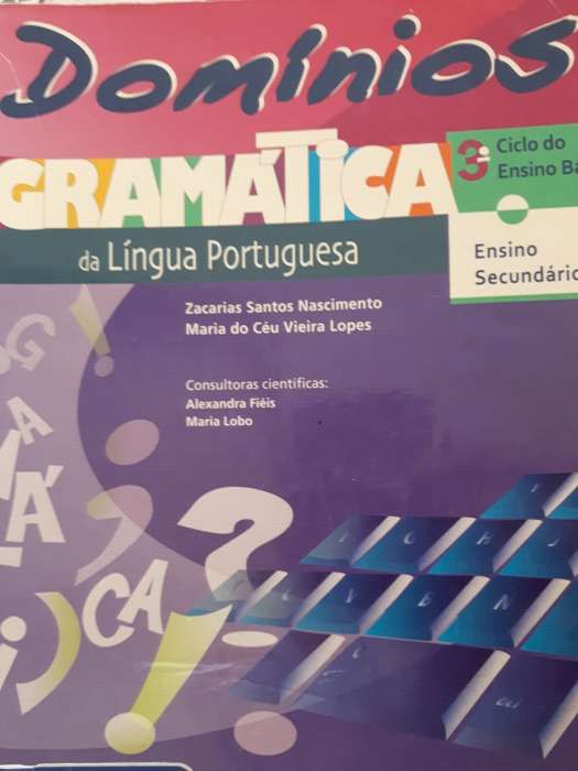 Gramática - Domínios 3º Ciclo e ensino secundário