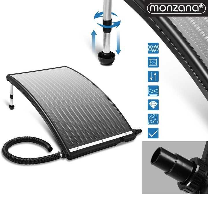 Solarny Podgrzewacz Do Basenu Antracyt 110x69x14cm