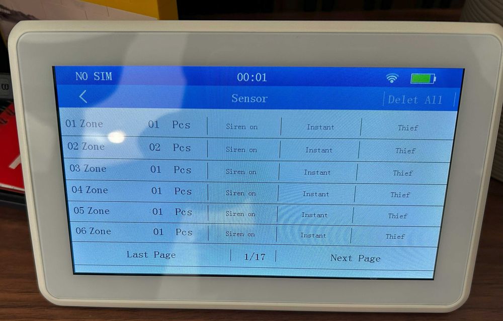 Alarme casa Kerui K7 WIFI GSM como novo