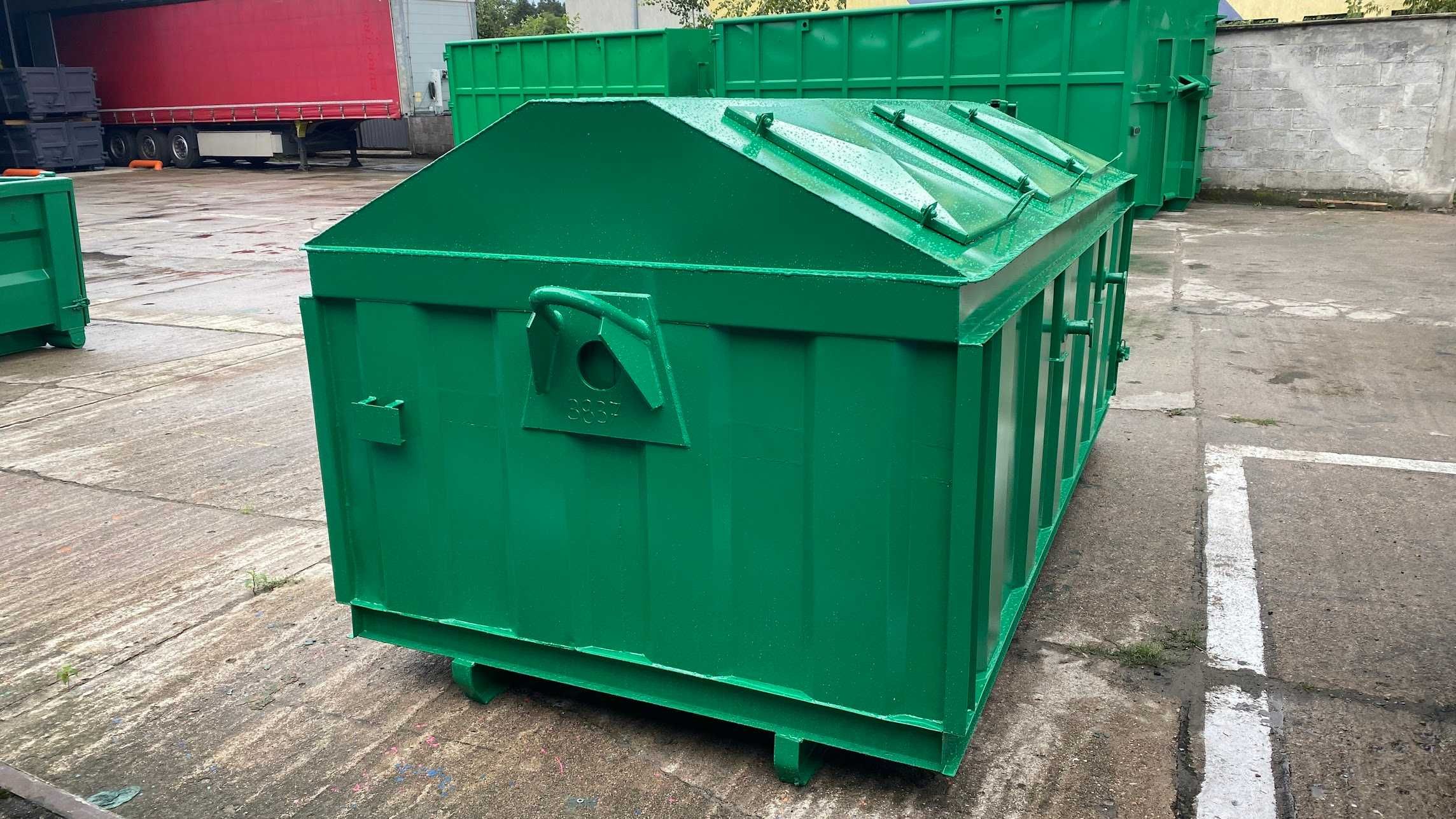 Kontener KP7 3500x1700x1000 śmietnik,ODPADY, pojemnik,kryty, PRODUCENT