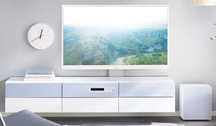Ikea uppleva, szafka rtv 180 cm z głośnikami + TV 46 FHD + subwoofer