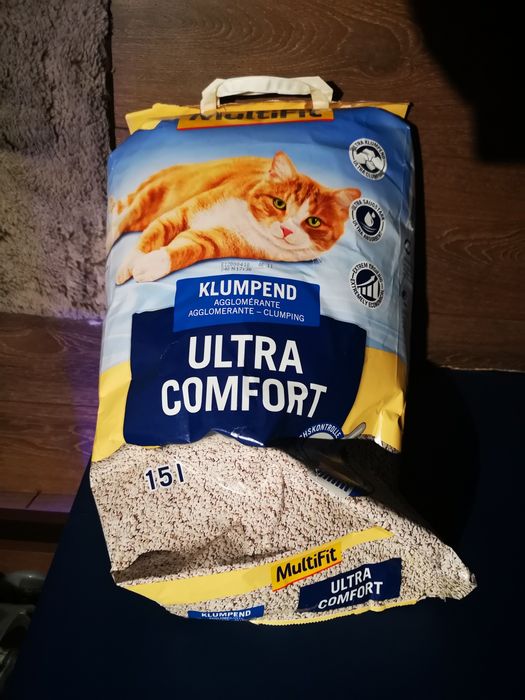 Żwirek dla kota 15l niemiecki Klumpend Multifit ultra comfort