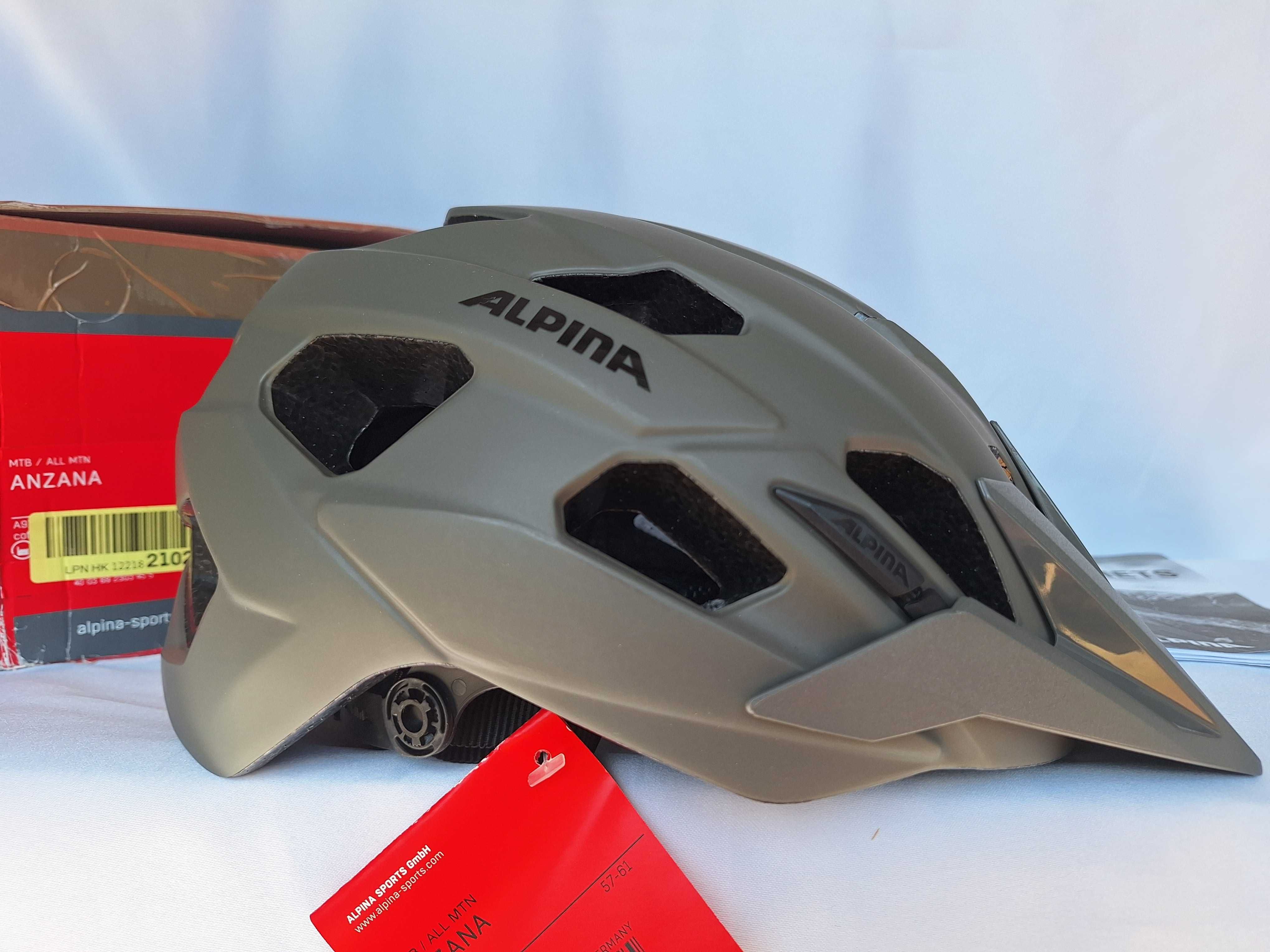 Kask rowerowy Alpina Anzana Coffee Grey Matt L 57-61cm