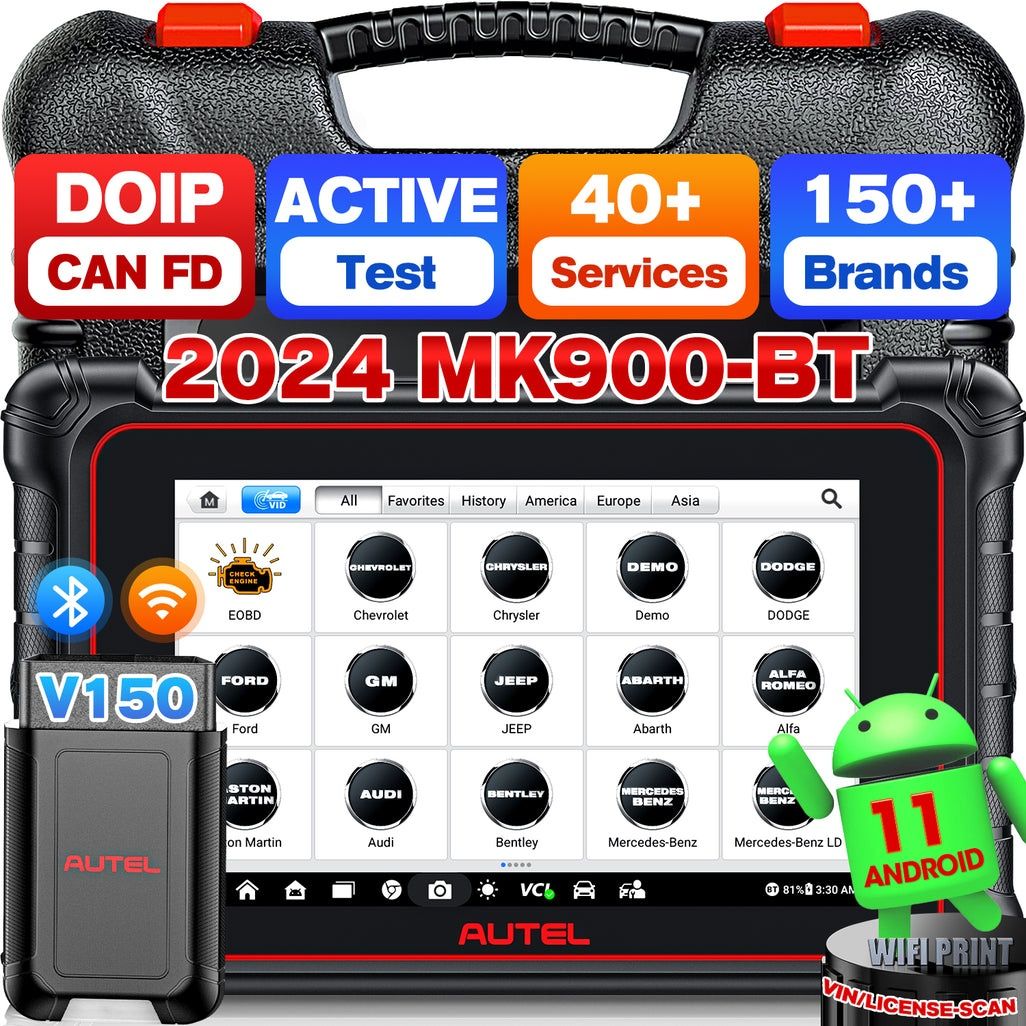 Autel Maxicom MK900BT OBDII Scanner de diagnóstico Android PORTUGUÊS