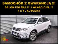 Suzuki Vitara AUTOMAT + 4 x 4 + Salon POLSKA + 100% SERWIS +1 Właściciel + Navigacja