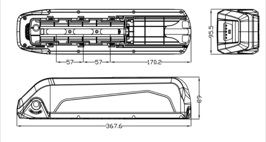 Корпус для аккумулятора кейс 18650 21700 24V 36V 48V 60V 72V