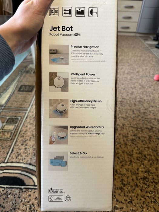 Робот-пылесос робот пилосос Samsung Bespoke Jet Bot VR30T80313W/EV