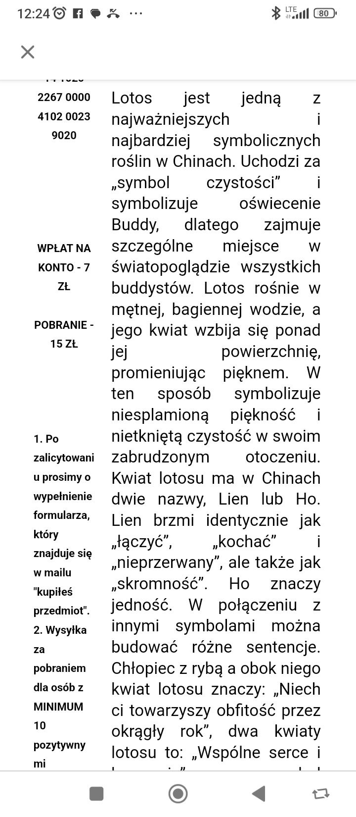 Kryształowy kwiat Lotosu - symbol szczęścia