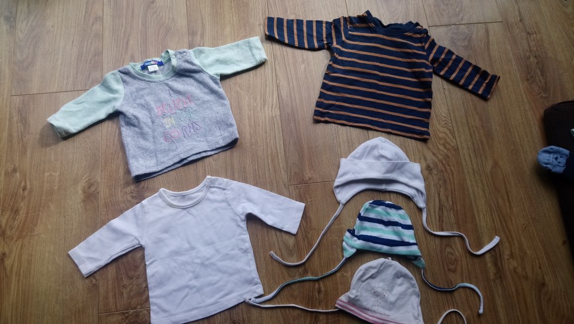 Zestaw paka 30 sztuk ubrań dla chłopca niemowlaka rozm. 56 - 80