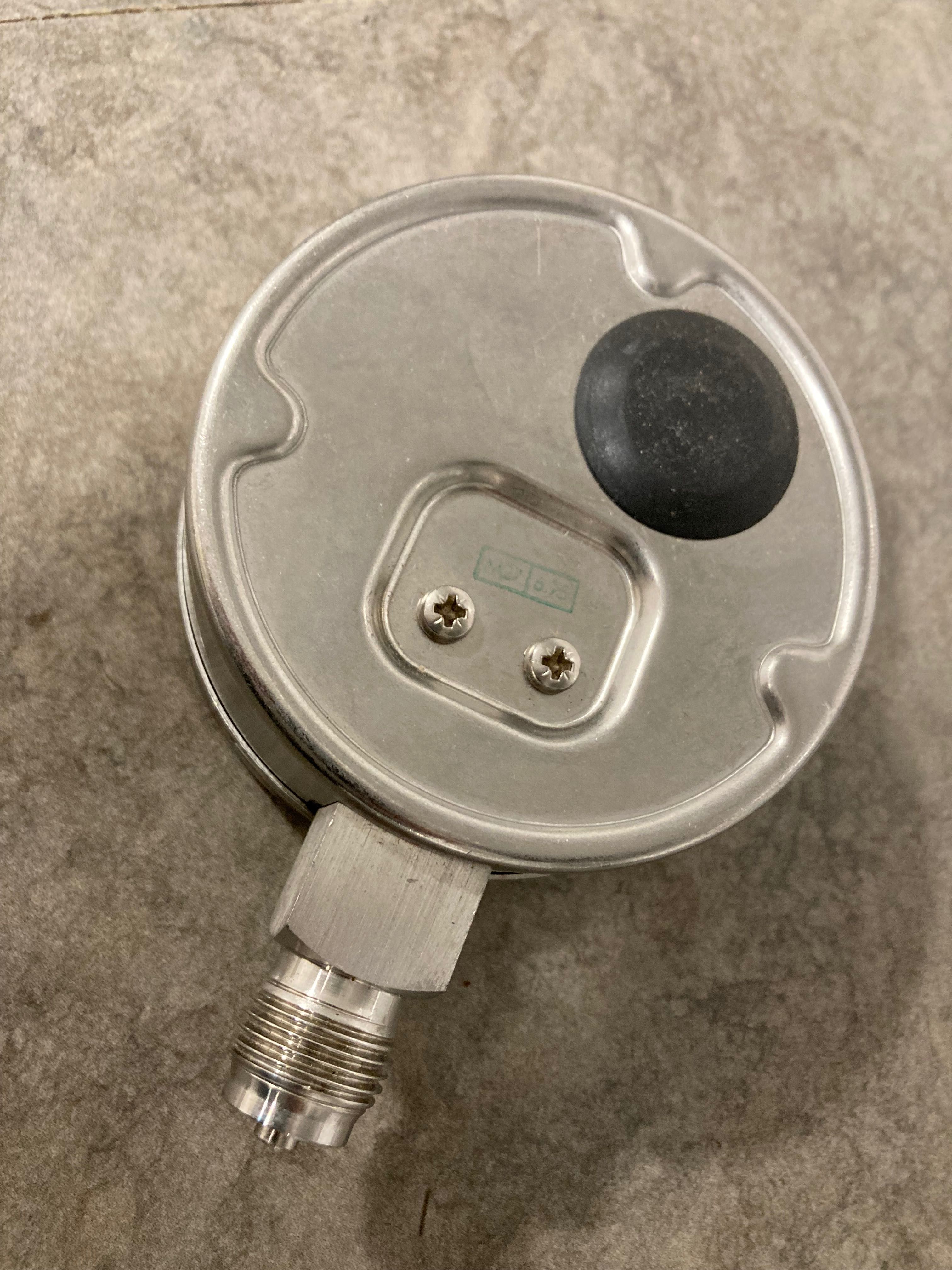 Manómetro industrial VDO alemão aço inox 10 bar