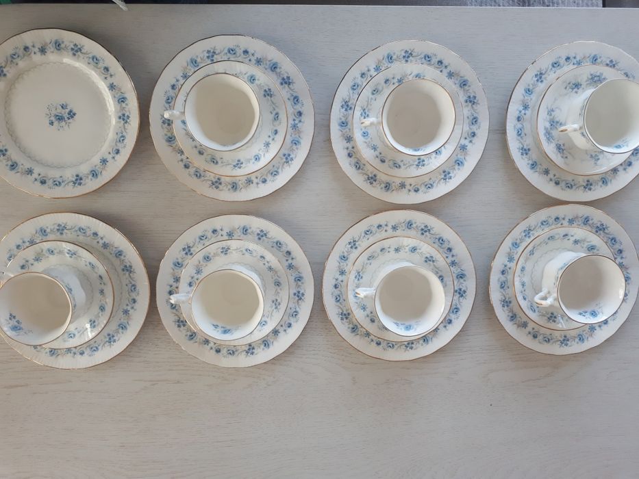 Zestaw śniadaniowy porcelana Royal Malverin - 6 kompletów + gratis