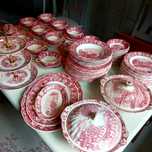 Angielski serwis obiadowy Palissy Pottery