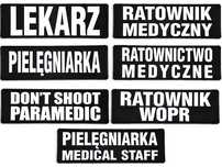 Emblemat funkcyjny odblaskowy na rzepie 31 x 10 cm