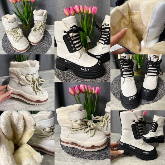 зимові чобітки  для дівчинки дутики /сапоги зимние для девочки ботинки
