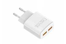 ładowarka sieciowa dual usb + kabel typu c 2400 ma