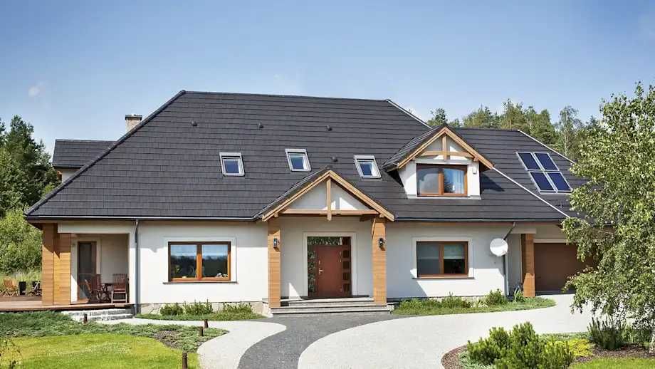 Dachówka podstawowa ceramiczna płaska Braas Topas 11V łupek angoba