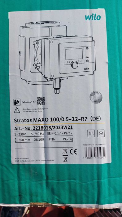 Pompa przemysłowa obiegowa Wilo Stratos MAXO 100/0,5-12-R7 PN6 230V