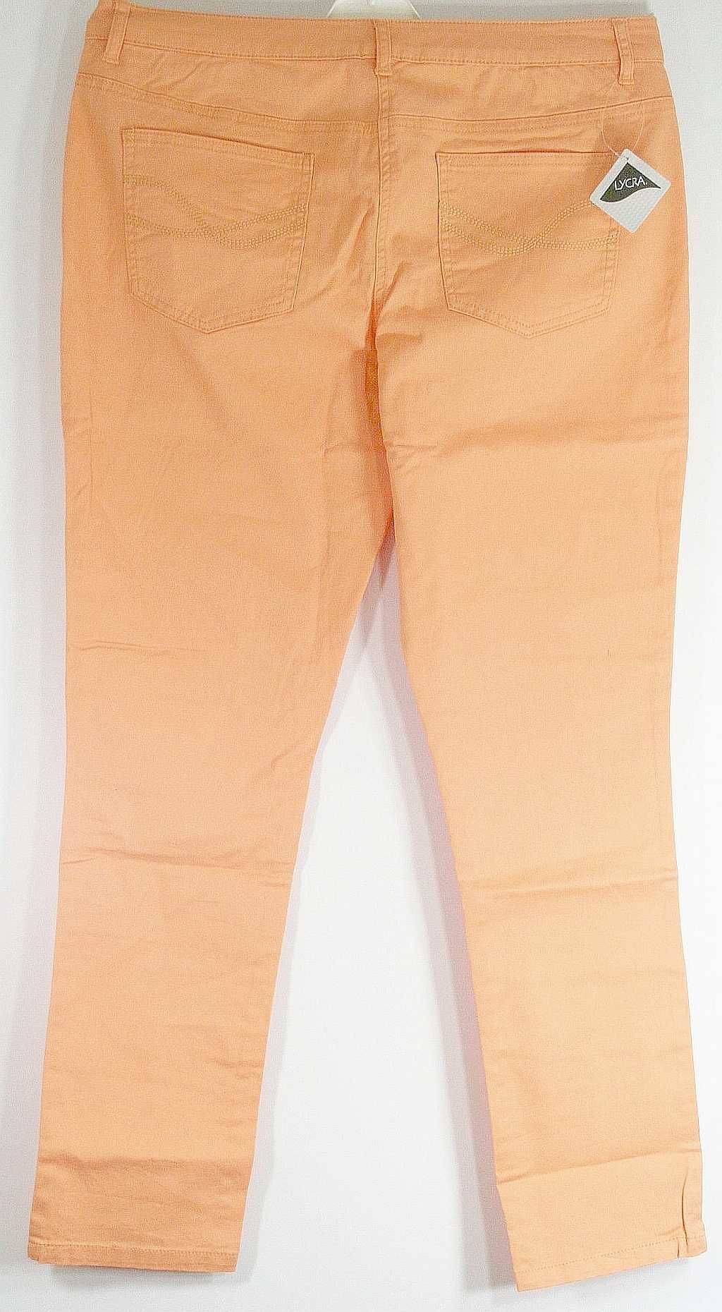 Spodnie orange letnia stretch Bawełna R 36/38