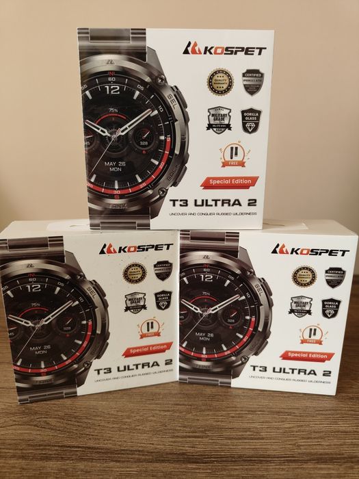 Kospet TANK T3 Ultra 2 Тактические смарт часы ,Compass,GPS, Гарантія 1