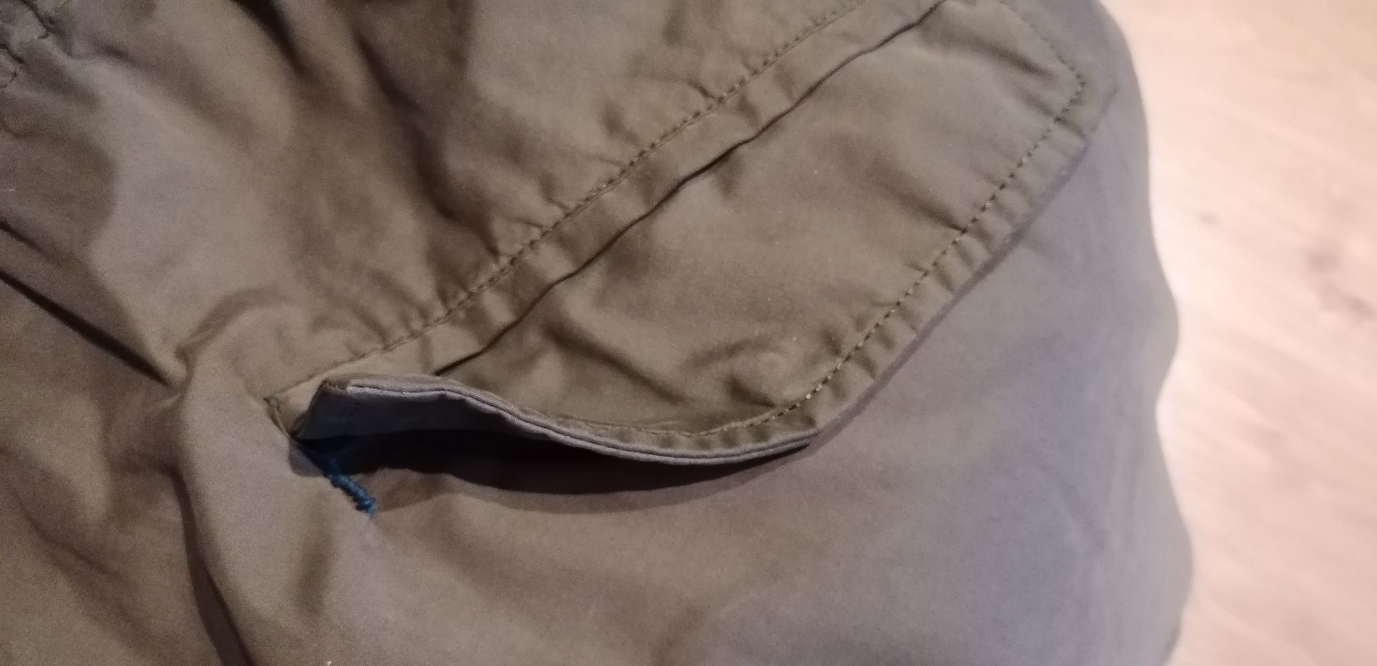 Kurtka ciążowa parka z kożuszkiem H&M MAMA