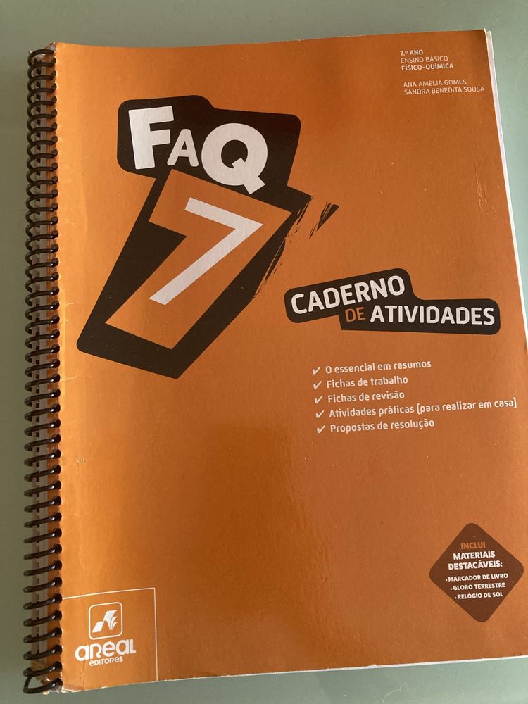 Caderno atividades FQ 7 ano