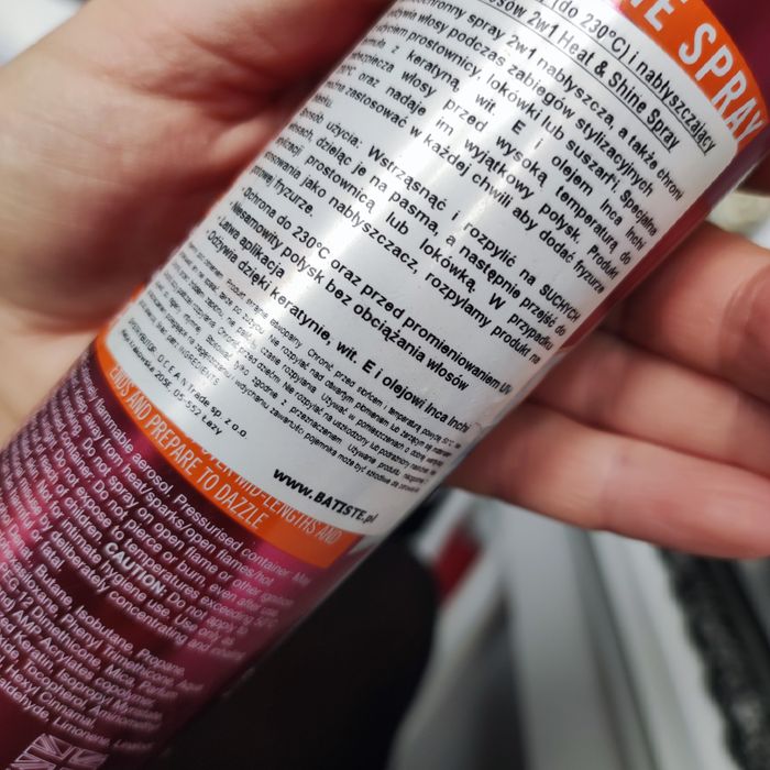 Batiste Stylist 200ml heat shine shield my locks spray termoochronny