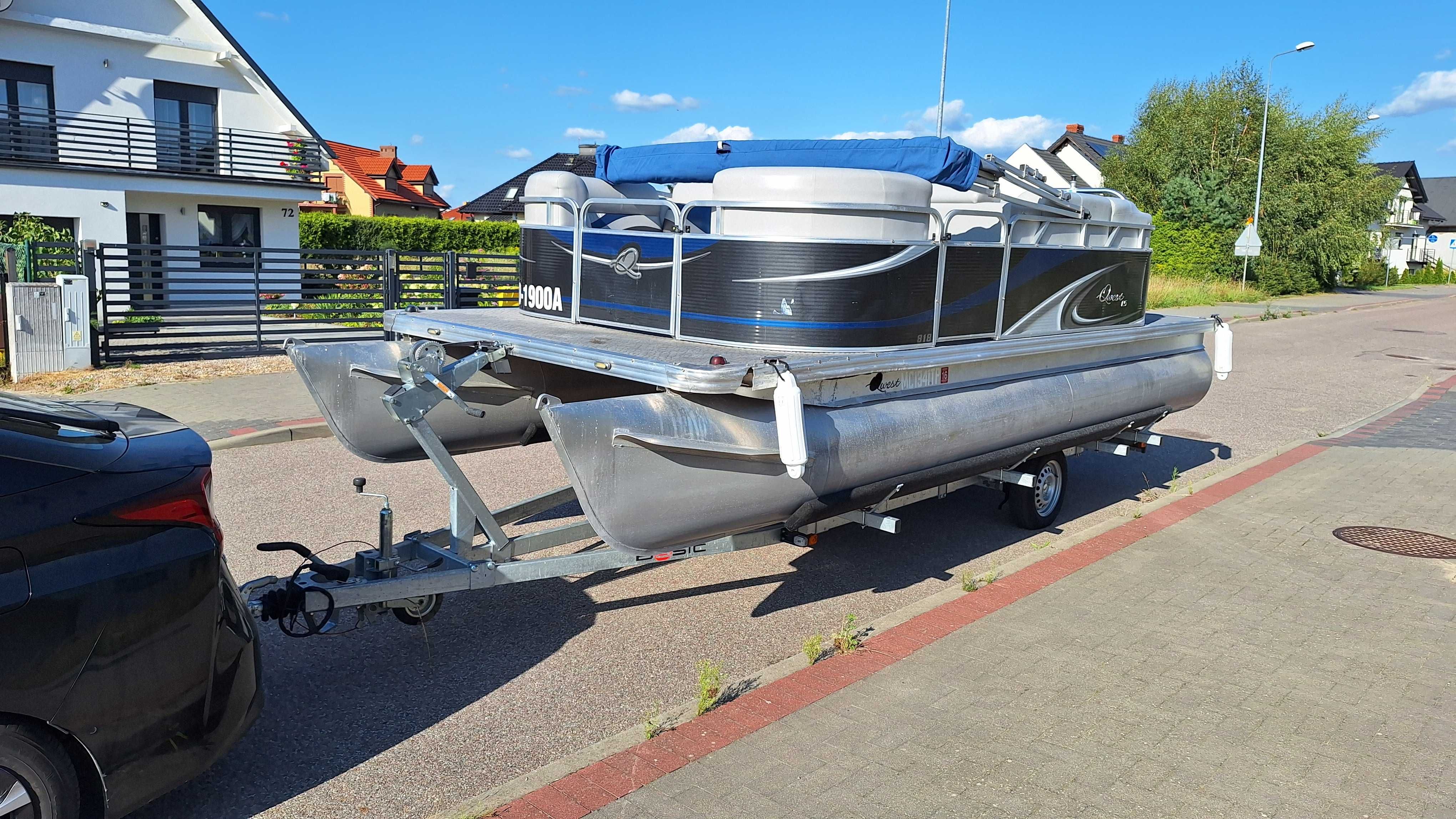 Łódź katamaran Qwest 818 LS 2016r Evinrude E-TEC 60KM