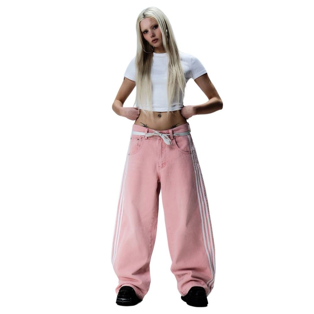 Джинси HCW Adidas & Balenciaga Штани Широкі baggy jeans широкие штаны