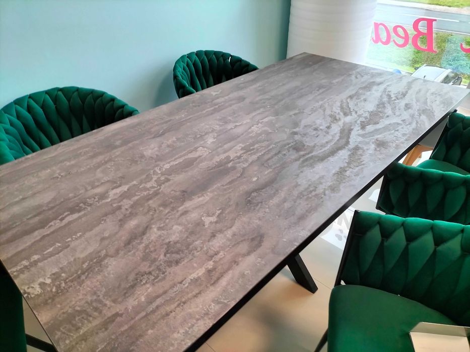 (68WN) Stół pająk + 6 krzeseł, wyprzedaż 1999 zł