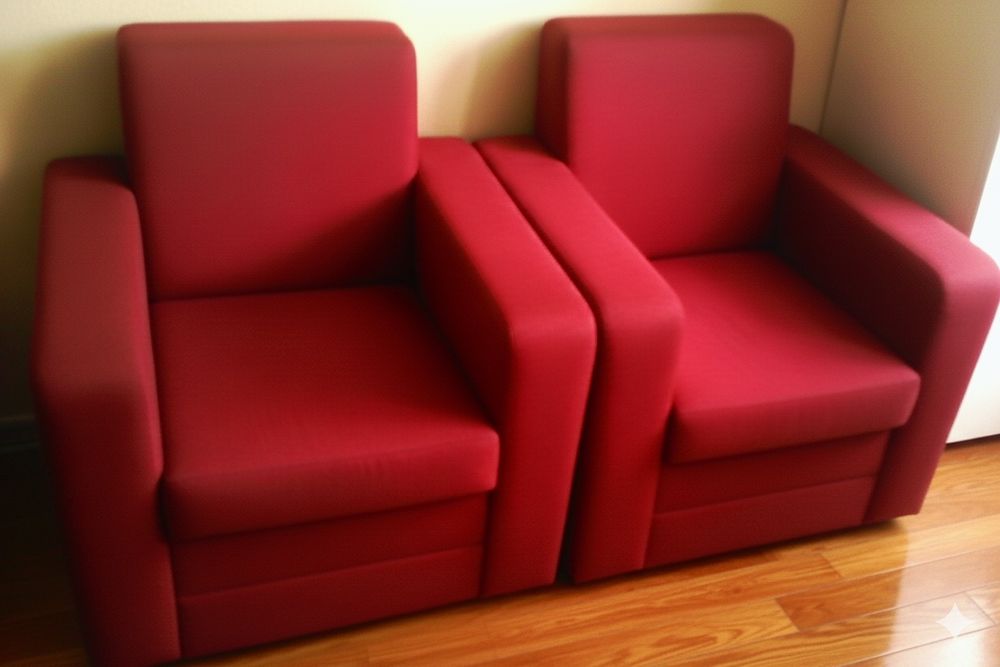 Fotele Bodzio, kolor czerwony