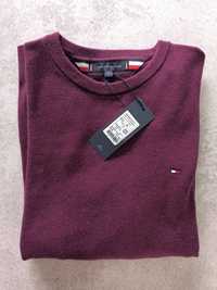 Tommy Hilfiger sweter Tawny Port Heather, rozmiar M, NOWY!