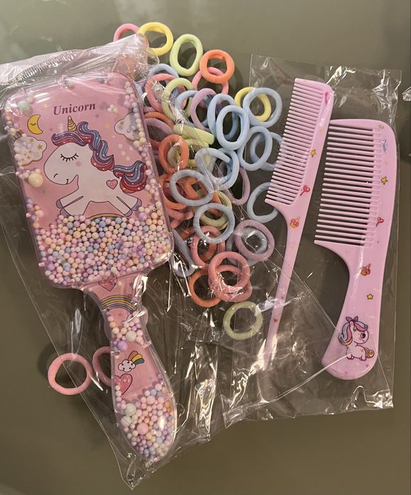 Uroczy zestaw do włosów z jednorożcem