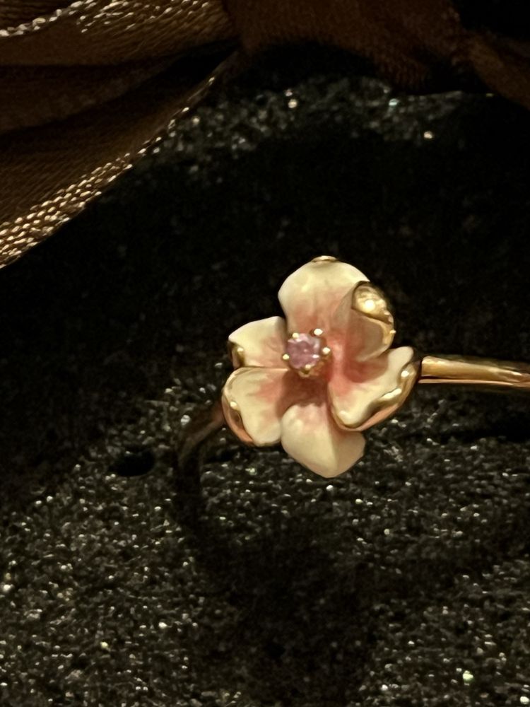 Złoty pierścionek Kwiaty nocy- KRUK