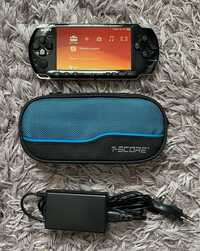 PSP 3004 WiFi +1500gier +Etui +Bateria Przerobiona