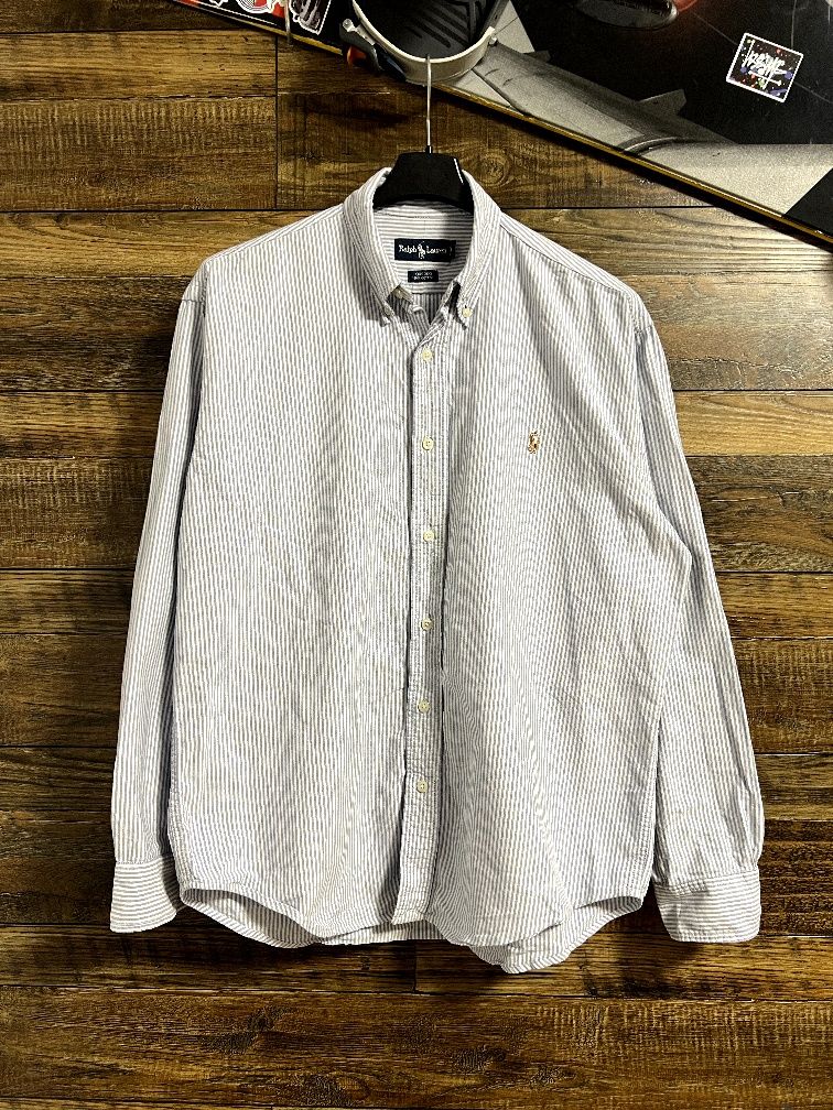 Polo Ralph Lauren Oxford Рубашка з довгими рукавами в полоску