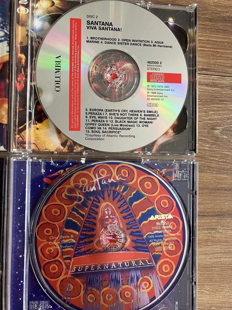 2 płyty CD Carlos Santana